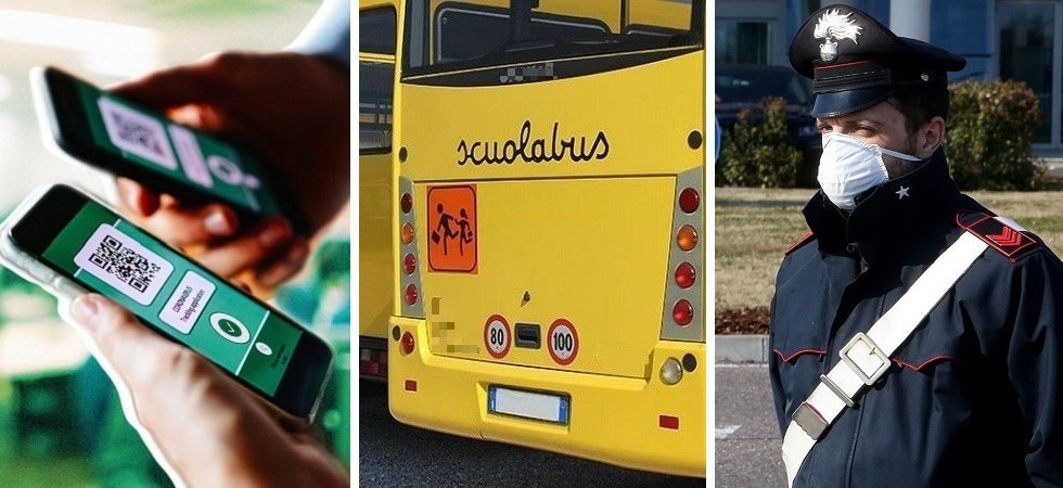 Controlli del Green pass sullo scuolabus, gli studenti tutti in regola ma non l’autista: multato e sostituito
